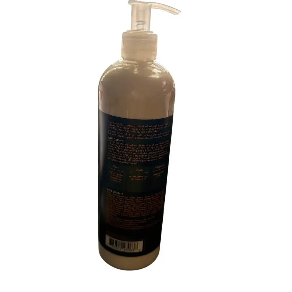 Shea Moisture African Black Soap Soothing Body Lotion 16 oz New